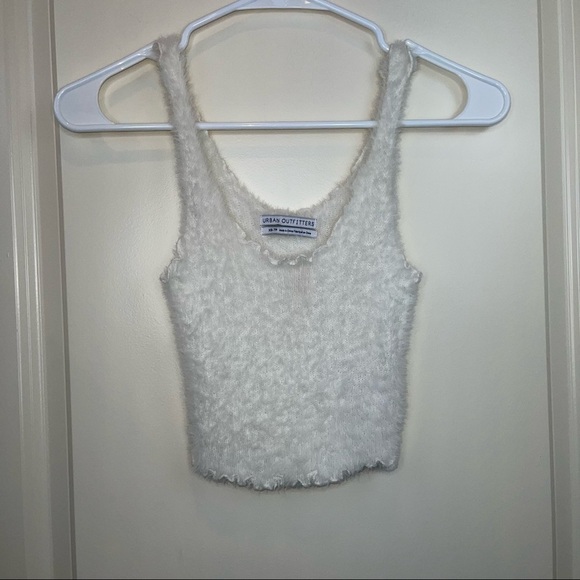 Urban Outfitters Fuzzy Tank Top white Sz XS - Picture 13 of 14